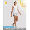 imagebaleaf Womens Cooling Workout Tank Tops Quick Dry Loose Fit Athletic Tops Sleeveless Shirts UPF50 Lightweight Running GymWhite
