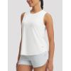 imagebaleaf Womens Cooling Workout Tank Tops Quick Dry Loose Fit Athletic Tops Sleeveless Shirts UPF50 Lightweight Running GymWhite