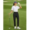 imagebaleaf Womens Golf Pants Straight Leg Stretch Work Travel Pant with Pockets Dressy Bussiness Casual Slacks UPF 50Black