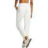 imagebaleaf Womens Golf Pants Straight Leg Stretch Work Travel Pant with Pockets Dressy Bussiness Casual Slacks UPF 50Star White