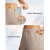 imagebaleaf Womens Golf Pants with Belt Loop Deep Pockets Stretch Travel Casual Work Petite Ankle Slacks LightweightKhaki