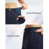imagebaleaf Womens Golf Pants with Belt Loop Deep Pockets Stretch Travel Casual Work Petite Ankle Slacks LightweightNavy Blue
