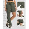 imagebaleaf Womens Hiking Pants 29 Convertible ZipOff Pants with 6 Pockets Water Resistant Lightweight Quick Dry UPF 50Army Green