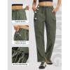 imagebaleaf Womens Hiking Pants 29 Convertible ZipOff Pants with 6 Pockets Water Resistant Lightweight Quick Dry UPF 50Army Green