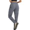 imagebaleaf Womens Hiking Pants 29 Convertible ZipOff Pants with 6 Pockets Water Resistant Lightweight Quick Dry UPF 50Dark Gray