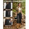 imagebaleaf Womens Hiking Pants Water Resistant Quick Dry SPF Tactical Cargo with 5 Pockets Lightweight Breathable Ripstop UPF 50Black
