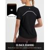 imagebaleaf Womens IceCool Athletic Shirts UPF 50 Workout Short Sleeve Running Tops Ice Breathable Quick Dry Loose FitBlack