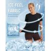 imagebaleaf Womens IceCool Athletic Shirts UPF 50 Workout Short Sleeve Running Tops Ice Breathable Quick Dry Loose FitBlack