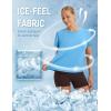 imagebaleaf Womens IceCool Athletic Shirts UPF 50 Workout Short Sleeve Running Tops Ice Breathable Quick Dry Loose FitBlue