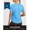 imagebaleaf Womens IceCool Athletic Shirts UPF 50 Workout Short Sleeve Running Tops Ice Breathable Quick Dry Loose FitBlue