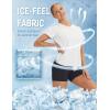 imagebaleaf Womens IceCool Athletic Shirts UPF 50 Workout Short Sleeve Running Tops Ice Breathable Quick Dry Loose FitWhite
