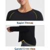 imagebaleaf Womens Long Sleeve Workout Tops Running Cooling Shirts UPF 50 Soft Quick Dry Lightweight Atheltic Gym Outdoor HikingBlack