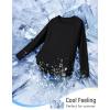 imagebaleaf Womens Long Sleeve Workout Tops Running Cooling Shirts UPF 50 Soft Quick Dry Lightweight Atheltic Gym Outdoor HikingBlack