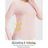 imagebaleaf Womens Long Sleeve Workout Tops Running Cooling Shirts UPF 50 Soft Quick Dry Lightweight Atheltic Gym Outdoor HikingPink