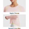 imagebaleaf Womens Long Sleeve Workout Tops Running Cooling Shirts UPF 50 Soft Quick Dry Lightweight Atheltic Gym Outdoor HikingPink