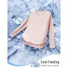 imagebaleaf Womens Long Sleeve Workout Tops Running Cooling Shirts UPF 50 Soft Quick Dry Lightweight Atheltic Gym Outdoor HikingPink