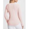 imagebaleaf Womens Long Sleeve Workout Tops Running Cooling Shirts UPF 50 Soft Quick Dry Lightweight Atheltic Gym Outdoor HikingPink