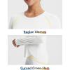 imagebaleaf Womens Long Sleeve Workout Tops Running Cooling Shirts UPF 50 Soft Quick Dry Lightweight Atheltic Gym Outdoor HikingWhite