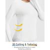imagebaleaf Womens Long Sleeve Workout Tops Running Cooling Shirts UPF 50 Soft Quick Dry Lightweight Atheltic Gym Outdoor HikingWhite