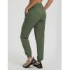 imagebaleaf Womens Ripstop Hiking Pants with 6 Pockets Water Resistant Joggers Lightweight Quick Dry Elastic Waist Travel PantsArmy Green