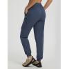 imagebaleaf Womens Ripstop Hiking Pants with 6 Pockets Water Resistant Joggers Lightweight Quick Dry Elastic Waist Travel PantsNavy Blue