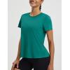 imagebaleaf Womens Short Sleeve Workout Shirts Athletic Tops Sun Protection Breathable TShirts Quick Dry Gym Running TennisGreen