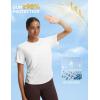 imagebaleaf Womens Short Sleeve Yoga Shirts Soft UPF 50 Workout Tops Sun Protection Athletic TShirtsStar White