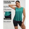 imagebaleaf Womens Sleeveless Athletic Tops Workout Tank Tops Running UPF 50 Breathable Lightweight Tennis Dry Loose FitGreen