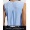 imagebaleaf Womens Sleeveless Athletic Tops Workout Tank Tops Running UPF 50 Breathable Lightweight Tennis Dry Loose FitLight Blue