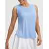 imagebaleaf Womens Sleeveless Athletic Tops Workout Tank Tops Running UPF 50 Breathable Lightweight Tennis Dry Loose FitLight Blue