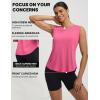 imagebaleaf Womens Sleeveless Athletic Tops Workout Tank Tops Running UPF 50 Breathable Lightweight Tennis Dry Loose FitPink