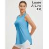 imagebaleaf Womens Sleeveless Workout Tank Tops Lightweight UPF50 Soft Loose Fit Athletic Yoga Running Gym ShirtsEthereal Blue