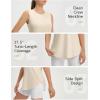 imagebaleaf Womens Sleeveless Workout Tank Tops Lightweight UPF50 Soft Loose Fit Athletic Yoga Running Gym ShirtsLight Brown
