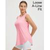 imagebaleaf Womens Sleeveless Workout Tank Tops Lightweight UPF50 Soft Loose Fit Athletic Yoga Running Gym ShirtsLight Pink