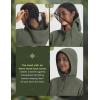 imagebaleaf Womens Sun Shirts Long Sleeve Jackets Mosquito Hiking Lightweight Running UPF 50 Hoodie UV with 2 Pockets ShirtArmy Green