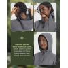 imagebaleaf Womens Sun Shirts Long Sleeve Jackets Mosquito Hiking Lightweight Running UPF 50 Hoodie UV with 2 Pockets ShirtDark Gray