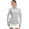 imagebaleaf Womens Sun Shirts UPF 50 Mesh Back Lightweight Breathable Long Sleeve Shirt SPF Hoodie for Fishing HikingLight Gray
