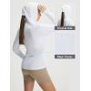 imagebaleaf Womens Sun Shirts UPF 50 Mesh Back Lightweight Breathable Long Sleeve Shirt SPF Hoodie for Fishing HikingWhite