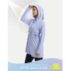 imagebaleaf Womens UPF 50 Long Jacket UV Sun Protection Hoodie Rash Guard Cooling Lightweight Cover Up SPF Swim Beach AthleticLight Blue