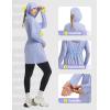 imagebaleaf Womens UPF 50 Long Jacket UV Sun Protection Hoodie Rash Guard Cooling Lightweight Cover Up SPF Swim Beach AthleticLight Blue