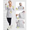 imagebaleaf Womens UPF 50 Long Jacket UV Sun Protection Hoodie Rash Guard Cooling Lightweight Cover Up SPF Swim Beach AthleticLight Gray