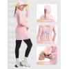 imagebaleaf Womens UPF 50 Long Jacket UV Sun Protection Hoodie Rash Guard Cooling Lightweight Cover Up SPF Swim Beach AthleticLight Pink