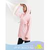 imagebaleaf Womens UPF 50 Long Jacket UV Sun Protection Hoodie Rash Guard Cooling Lightweight Cover Up SPF Swim Beach AthleticLight Pink