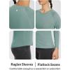 imagebaleaf Womens UPF 50 Sun Shirts Long Sleeve UV Protection Rash Guard Lightweight Quick Dry SPF Hiking Tops Outdoor07sublime Green