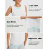 imagebaleaf Womens Workout Tank Tops Open Back Yoga Top High Neck Sleeveless Shirts Running Loose Fit Athletic GymWhite