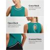 imagebaleaf Womens Workout Tops Athletic Tank Tops Loose Fit Sleeveless Open Back Running Shirts UPF50 Gym Exercise YogaGreen