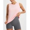 imagebaleaf Womens Workout Tops Athletic Tank Tops Loose Fit Sleeveless Open Back Running Shirts UPF50 Gym Exercise YogaPink