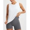 imagebaleaf Womens Workout Tops Athletic Tank Tops Loose Fit Sleeveless Open Back Running Shirts UPF50 Gym Exercise YogaWhite