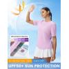 imagebaleaf Womens Workout Tops Short Sleeve Mesh Back Quick Dry Breathable UPF 50 Athletic Shirts for Running Gym Hiking TeeLight Purple