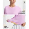imagebaleaf Womens Workout Tops Short Sleeve Mesh Back Quick Dry Breathable UPF 50 Athletic Shirts for Running Gym Hiking TeeLight Purple